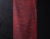 Japanese Fabric Silk Textile Vintage Kimono Antique Boro Patch Kusakizome Dyed 39.8"/EIK61/60