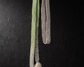 Vintage Japanese Kimono OBIJIME Belt Silk Antique Boro KUMIHIMO Woven Textile 61.4"/EIT18/55