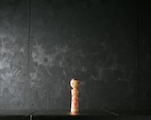 Japanese Wooden Doll Vintage Ornament KOKESHI Antique Sculpture Figurine 1945-/H 6.9"/EIK36/130