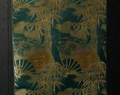 Japanese Fabric Silk Textile Vintage Kimono Antique Boro Patch Woven 39.4"/EIS20/145