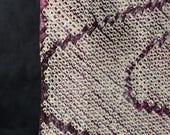 Vintage Japanese Silk Shibori Kimono Fabric Scrap / Plum Blossom and Stream Motif / Showa Era 45.7"
