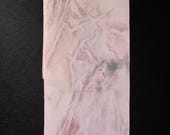 Vintage Japanese Silk Kimono Fabric Scraps, Upcycled Remnants for Sewing and Crafting, Antique Woven Textile 60.2"/EIU19/100