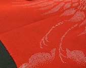 Japanese Fabric Rayon Textile Vintage Kimono Antique Boro Patch Kusakizome Dyed 51.2"/EID38/70