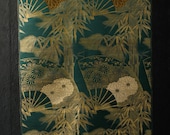 Japanese Fabric Silk Textile Vintage Kimono Antique Boro Patch Woven 37.4"/EIS21/145