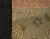 Japanese Fabric Silk Textile Vintage Kimono Antique Boro Patch Dyed 42.9"/EIS22/75