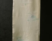 Japanese Fabric Silk/Wool Textile Vintage Kimono Antique Boro Patch Kusakizome Woven 41.3"/EIK19/50