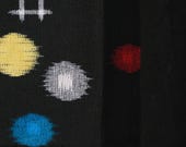 Japanese Fabric Wool Textile Vintage Kimono Antique Boro Patch Kusakizome Woven 40.2"/EIP43/75