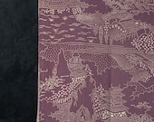 Vintage Japanese Silk Kimono Fabric Scrap Remnant / Traditional Textile / Wabi-Sabi 57.5"