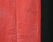 Japanese Fabric Silk Textile Vintage Kimono Antique Boro Patch Kusakizome Woven 44.9"/EIN83/70