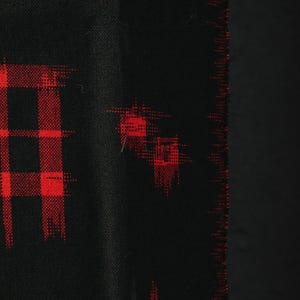 Japanese Fabric Wool Textile Vintage Kimono Antique Boro Patch Kusakizome Woven 39"/EIN40/70