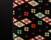 Vintage Japanese Wool Kimono Scrap / Boro Textile / Showa Era 46.5"/EIW72/75