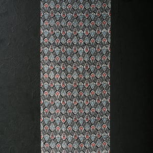 Japanese Fabric Silk Textile Vintage Kimono Antique Boro Patch Kusakizome Dyed 37&quot;/EIL82/60