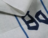 Japanese Fabric Cotton Textile Vintage Kimono Antique Boro Patch Kusakizome TENUGUI Dyed 35.4"/EIH43/50