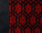 Vintage Japanese Wool Kimono Fabric Scrap / Showa Era Textile Remnant / Sewing, Patchwork & Upcycling Material 59.1"