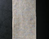 Japanese Fabric Silk Textile Vintage Kimono Antique Boro Patch Kusakizome TSUMUGI Woven 37.4"/EIL02/55