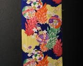 Japanese Fabric Rayon Textile Vintage Kimono Antique Boro Patch Dyed 46.1"/EIR86/40