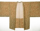 HAORI Japanese Vintage Kimono Silk Antique Jacket Robe Dress Dyed/EB877/510