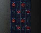 Japanese Fabric Wool Textile Vintage Kimono Antique Boro Patch Kusakizome Woven 39"/EIN74/75