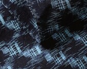 Japanese Fabric Cotton Textile Vintage Kimono Antique Boro Patch Indigo Blue KASURI Woven 61"/EHT35/90