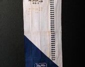 Japanese Fabric Cotton Textile Vintage Kimono Antique Boro Patch TENUGUI Dyed 35.4"/EIS11/45