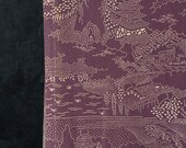 Vintage Japanese Silk Kimono Fabric Scrap Remnant / Traditional Textile / Wabi-Sabi 57.5"