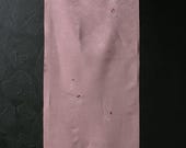 Japanese Fabric Silk Textile Vintage Kimono Antique Boro Patch Kusakizome Dyed 39"/EIK13/45