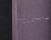 Japanese Fabric Silk Textile Vintage Kimono Antique Boro Patch Kusakizome Dyed 37.8"/EIL71/60