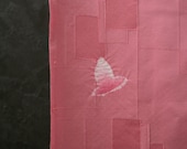 Japanese Fabric Silk Textile Vintage Kimono Antique Boro Patch Kusakizome SHIBORI Dyed 39"/EIJ80/65