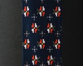 Japanese Fabric Wool Textile Vintage Kimono Antique Boro Patch Kusakizome Woven 40.2"/EIP48/75