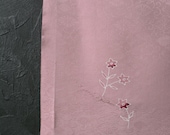 Japanese Fabric Silk Textile Vintage Kimono Antique Boro Patch Kusakizome Dyed 39"/EIK13/45