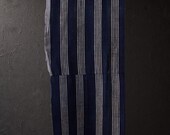 Japanese Fabric Cotton Textile Vintage Kimono Antique Boro Patch Indigo Blue SHIMA Woven 45.7"/EIS36/90