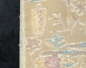 Vintage Japanese Tsumugi Silk Kimono Fabric Scrap / Traditional Textile Remnant 64.6"