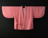 DOTYUGI HAORI Japanese Vintage Kimono Silk Antique Jacket Robe Dress SHIBORI Dyed Textile/EIQ45/365