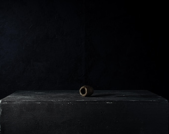 Antieke Japanse aardewerk zinker / Edo-periode / Wabi-Sabi 1,6"/EJA35/100