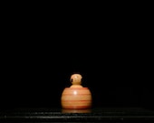 Japanese Wooden Doll Vintage Ornament KOKESHI Antique Sculpture Figurine 1945-/H 4.3"/EIH17/315