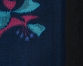 Japanese Fabric Wool Textile Vintage Kimono Antique Boro Patch Kusakizome Woven 40.6"/EIP07/70