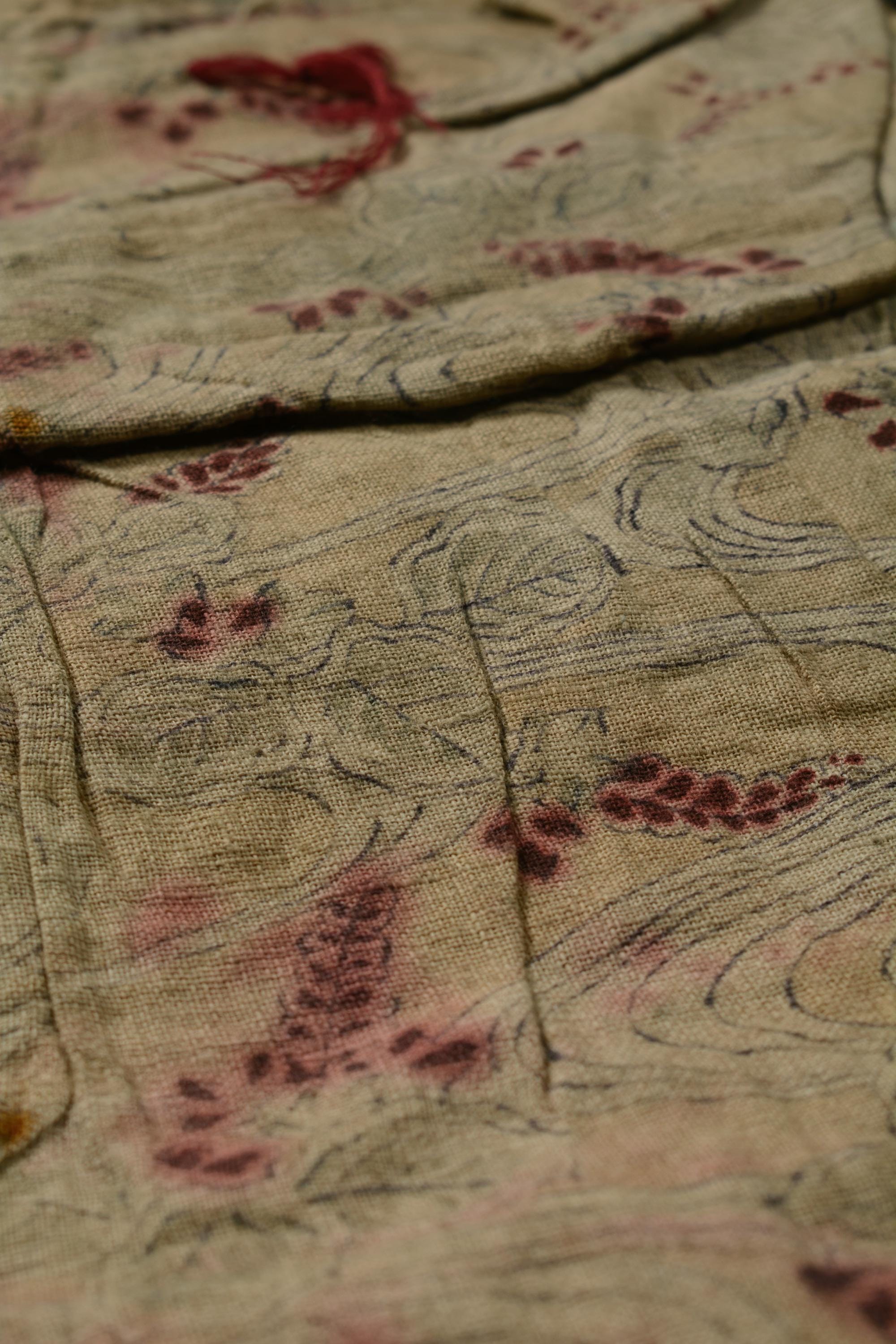 ビンテージファブリック Japanese Textile Vintage Fabric Wool/cotton Antique HARAGAKE