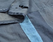 Japanese Fabric Cotton Textile Vintage Kimono Antique Boro Patch Indigo Blue RANRU 38.6"/EFM97/65