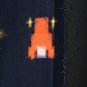 Japanese Fabric Wool Textile Vintage Kimono Antique Boro Patch Kusakizome Woven 39"/EIN63/75