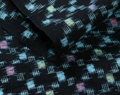 Japanese Fabric Cotton Textile Vintage Kimono Antique Boro Patch Indigo Blue KASURI Woven 65.7"/EIE38/95