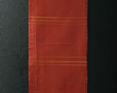 Japanese Fabric Silk Textile Vintage Kimono Antique Boro Patch Kusakizome TSUMUGI Woven 37.8"/EIN77/55