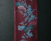Japanese Fabric Silk Textile Vintage Kimono Antique Boro Patch Kusakizome Dyed 48"/EIR35/45