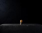 Vintage Japanese Minimalist Kokeshi Doll / Tiny Wooden Folk Art / Wabi-Sabi Object 2.8"