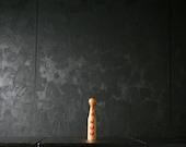 Japanese Wooden Doll Vintage Ornament KOKESHI Antique Sculpture Figurine 1945-/H 7.1"/EIK42/100