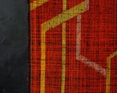 Vintage Japanese Wool Kimono Fabric Scrap / Showa Era Textile Remnant / Sewing, Patchwork & Upcycling Material 62.2"