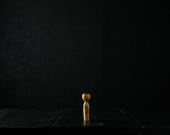 Vintage Japanese Kokeshi Doll – Hand Painted, One of a Kind 2.8"/EIW19/15