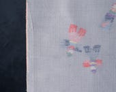 Vintage Japanese Tsumugi Silk Kimono Fabric Scrap Remnant 41.7"/EIZ05/65
