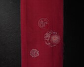 Vintage Japanese Silk Kimono Fabric Scraps, Upcycled Remnants for Sewing and Crafting, Antique Woven Textile 60.2"/EIU27/90