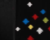 Vintage Japanese Wool Fabric / Kimono Textile Scrap / Patchwork & Sewing 41.3"/EIW51/85
