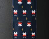 Japanese Fabric Wool Textile Vintage Kimono Antique Boro Patch Kusakizome Woven 38.6"/EIP42/75